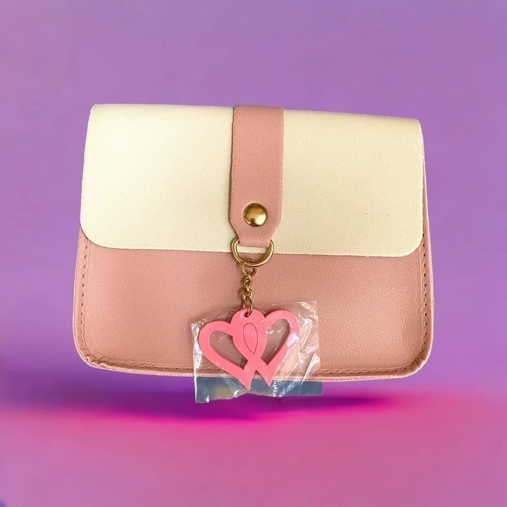 FREE Pink Clutch/Crossbody Bag